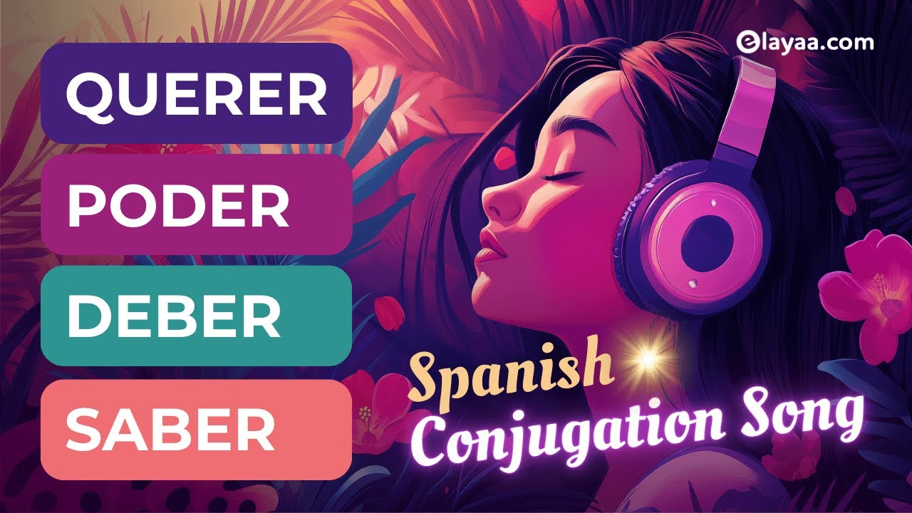 ✅ Spanish Verb Conjugation: Poder, Querer, Saber, Deber | Elayaa.com