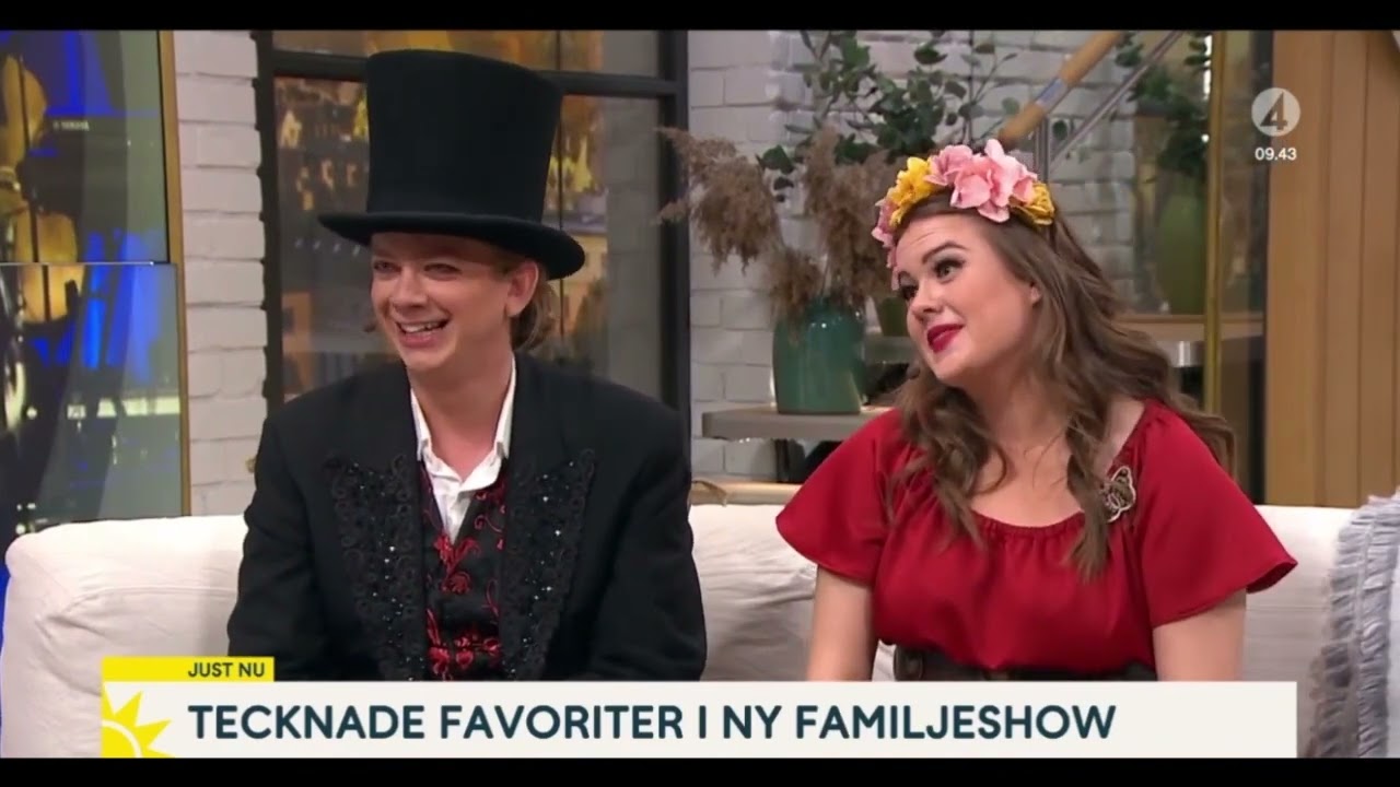 Från Aladdin till Elsa i Nyhetsmorgon - intervju Joel Adolphson och Sandra Kassman