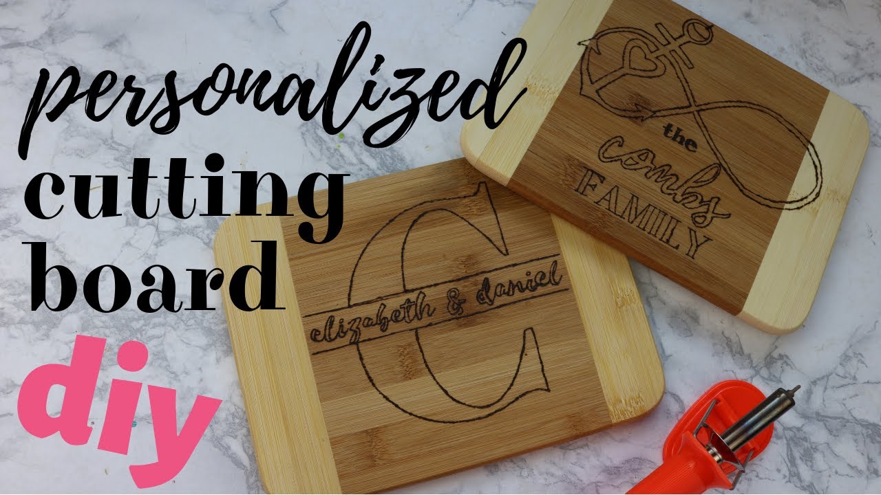 HOW TO DIY A CUSTOM CUTTING BOARD! Wood Burning DIY Project