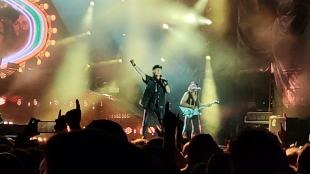 Scorpions tocando Big City Nights en el Rockland fest de Santo Domingo (La Rioja)