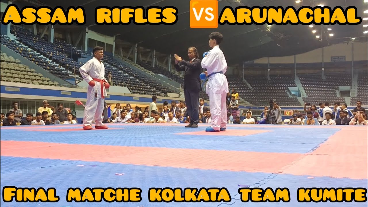 Assam rifles🆚 arunachal team kumite final #karatê #worldkarate #kumite