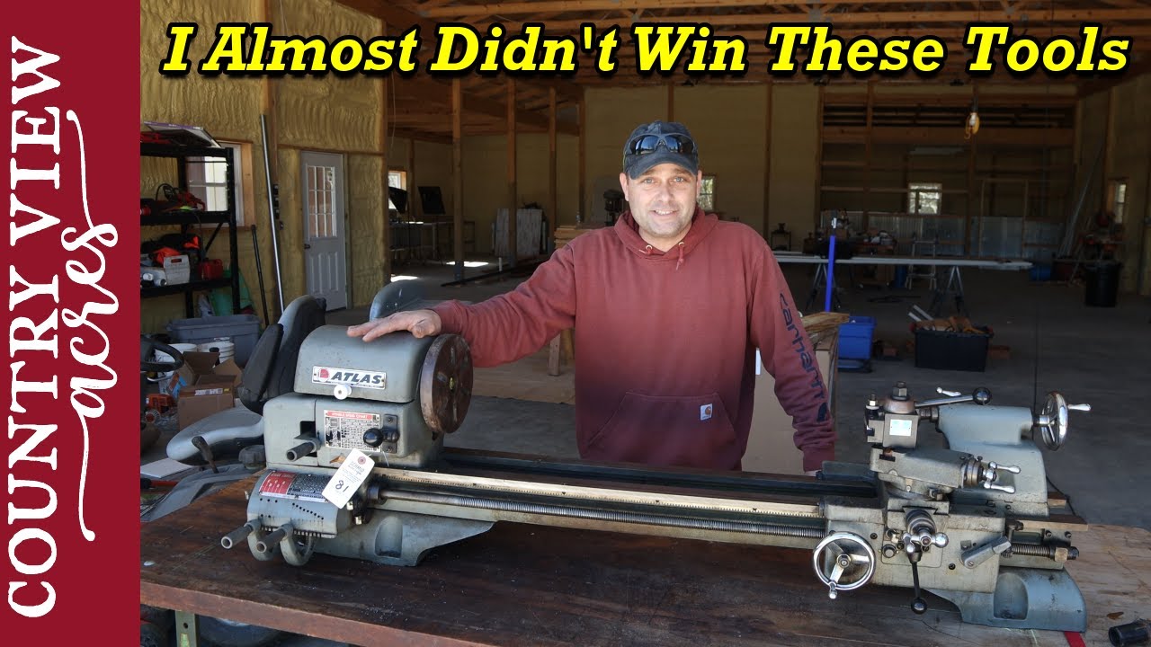 I barely won these tools on a Online auction.  I need to get them moved into to the workshop.
