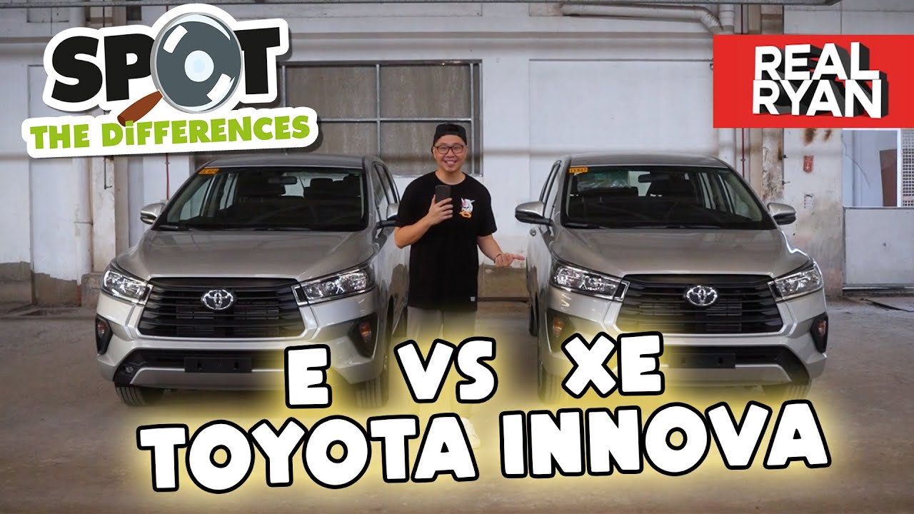 TOYOTA INNOVA XE VS INNOVA E COMPARISON PHILIPPINES