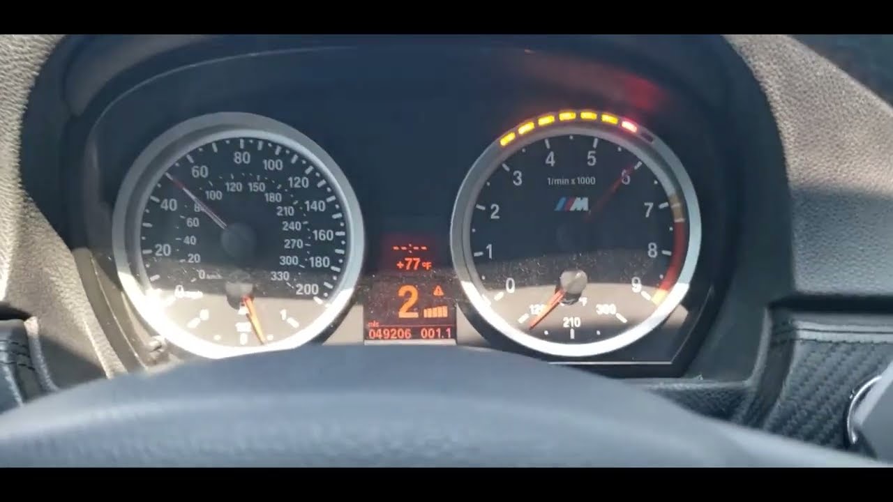 Functional M3 DCT cluster shift lights available for non M cars