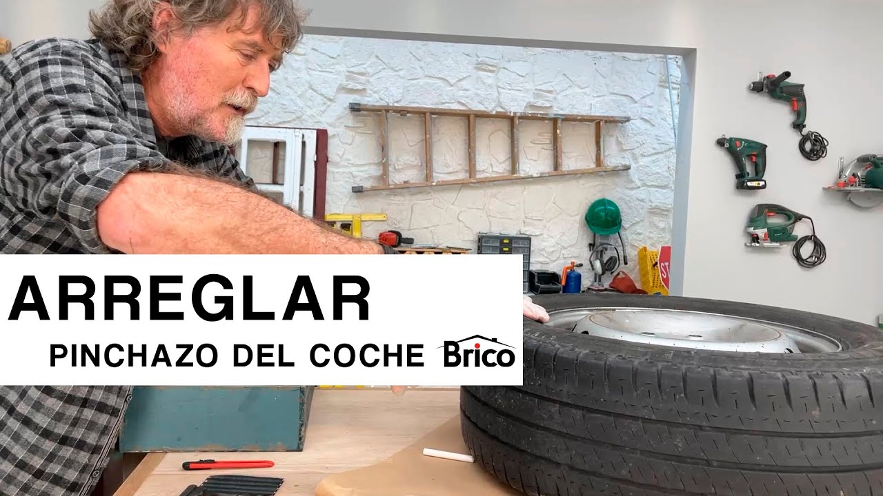 Cómo arreglar PINCHAZO en la rueda del coche  FÁCIL y RÁPIDO 🛠️- Bricomanía