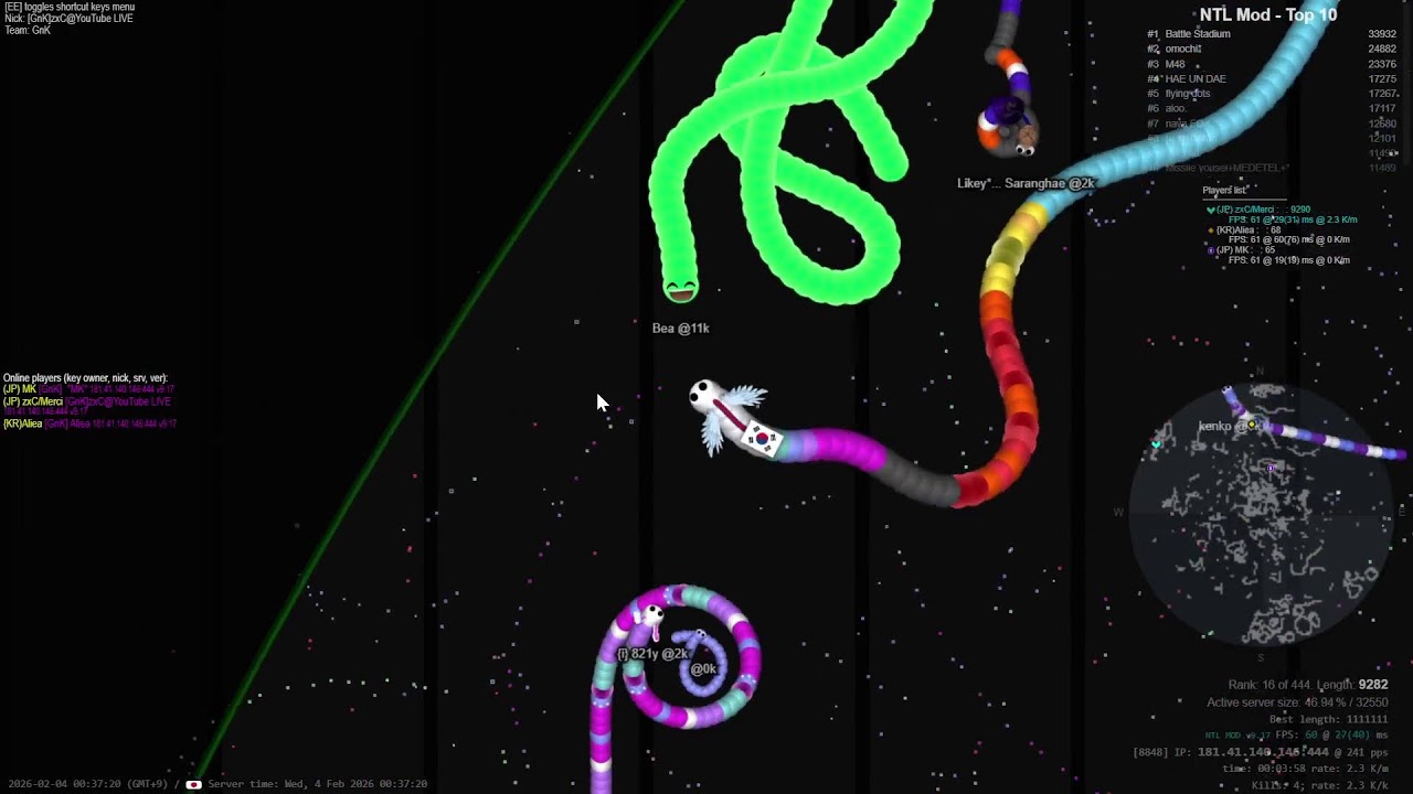 【slither.io】zxC/Merci