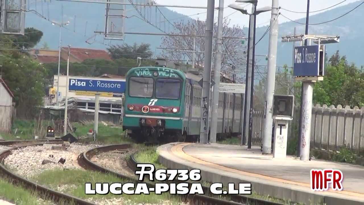 PISA TRAINS. - Treni alle stazioni di Pisa S.Rossore e Pisa Centrale.
