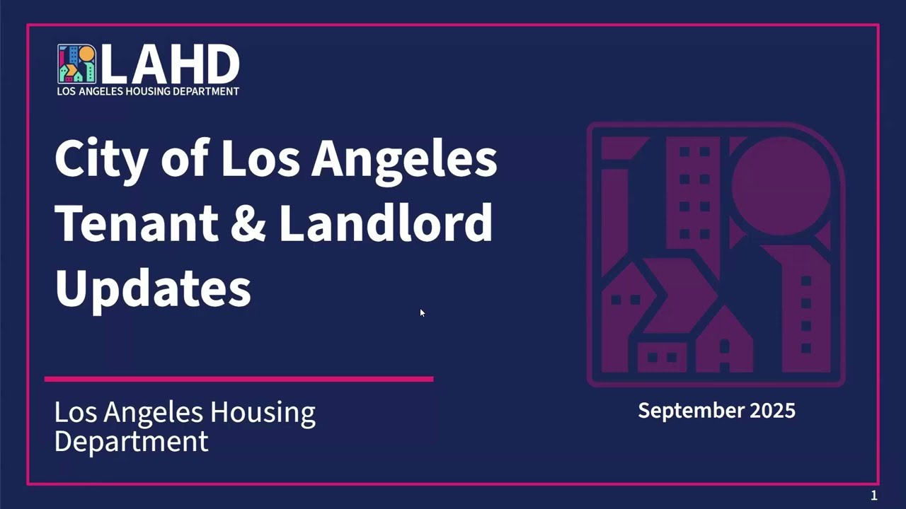 For Landlords - City of LA Tenant and Landlord Updates