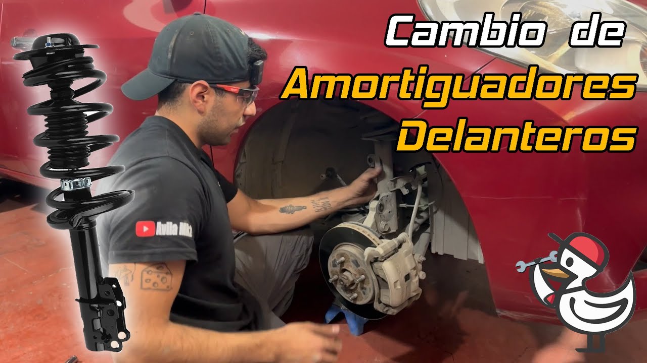 Cambio de amortiguadores delanteros Nissan Versa/March