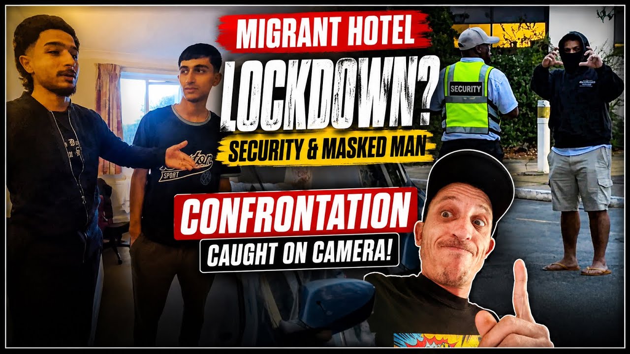 MASKED MEN AT THE LOCAL NEIGHBOURHOOD ASYLUM HOTEL 