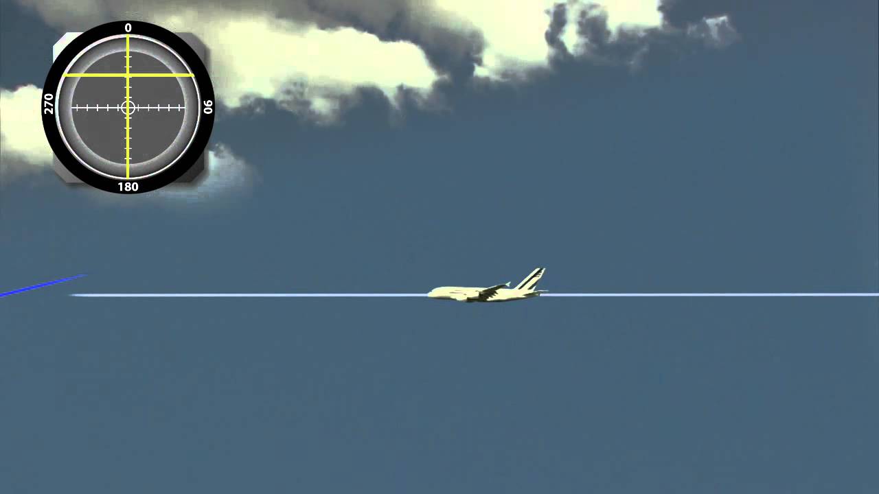 The final approach to an airport using ILS