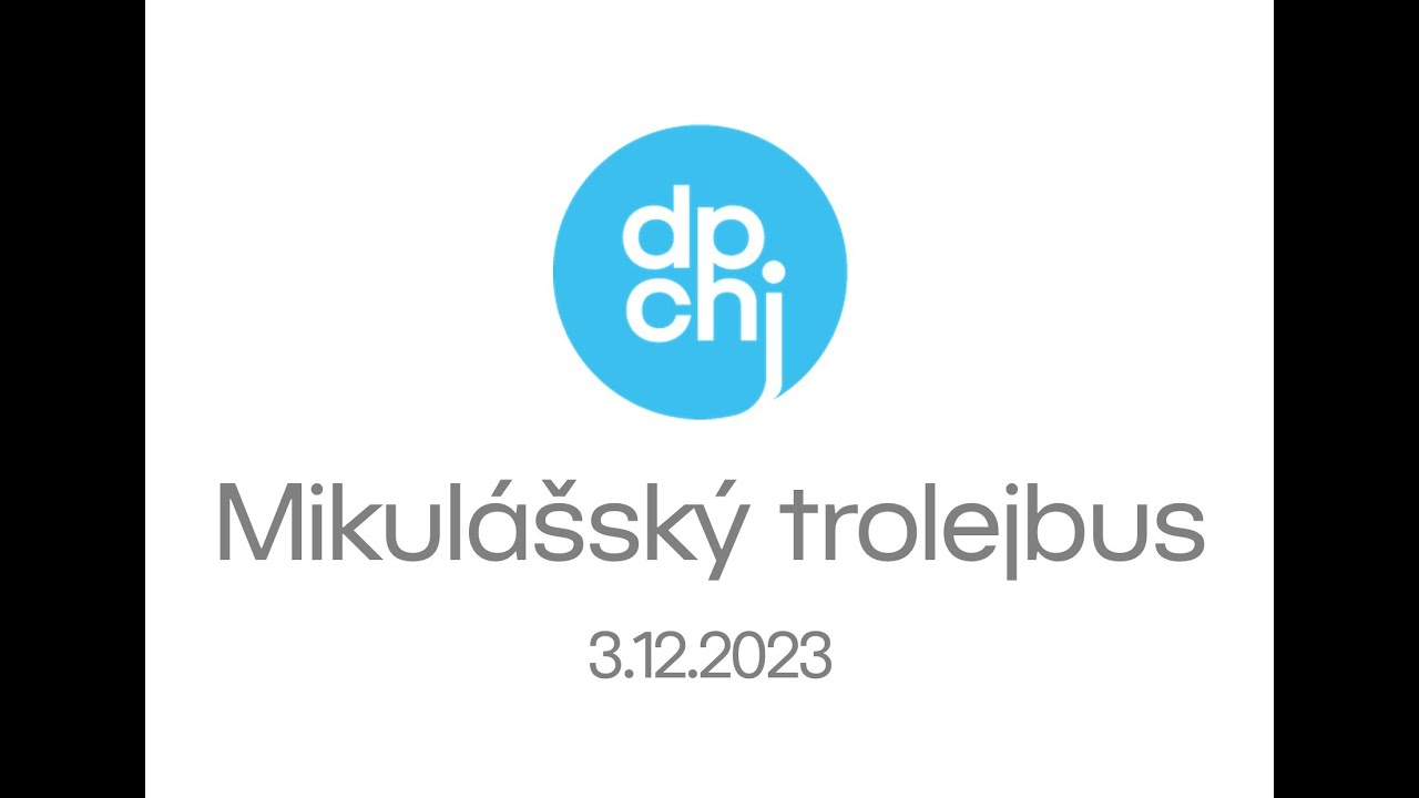 Mikulášský trolejbus, prosinec 2023, DPCHJ