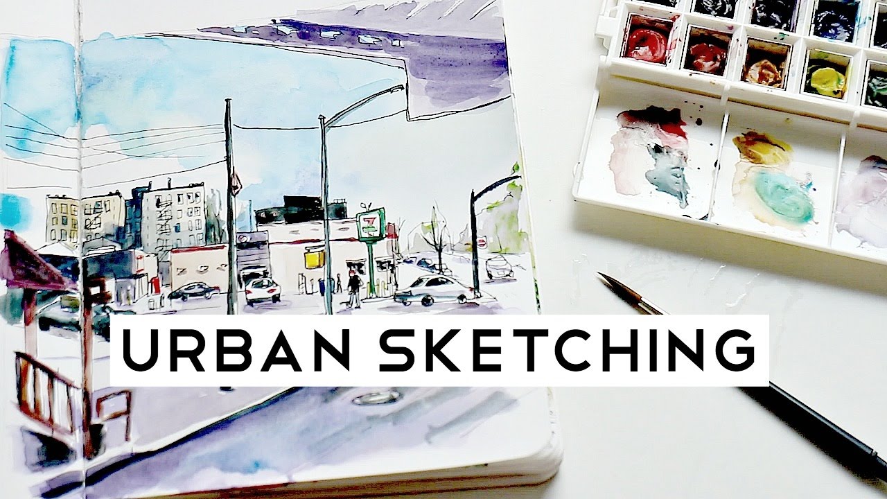 Travel Journal Tips #2 · URBAN-SKETCHING (ft. Skillshare) · semiskimmedmin
