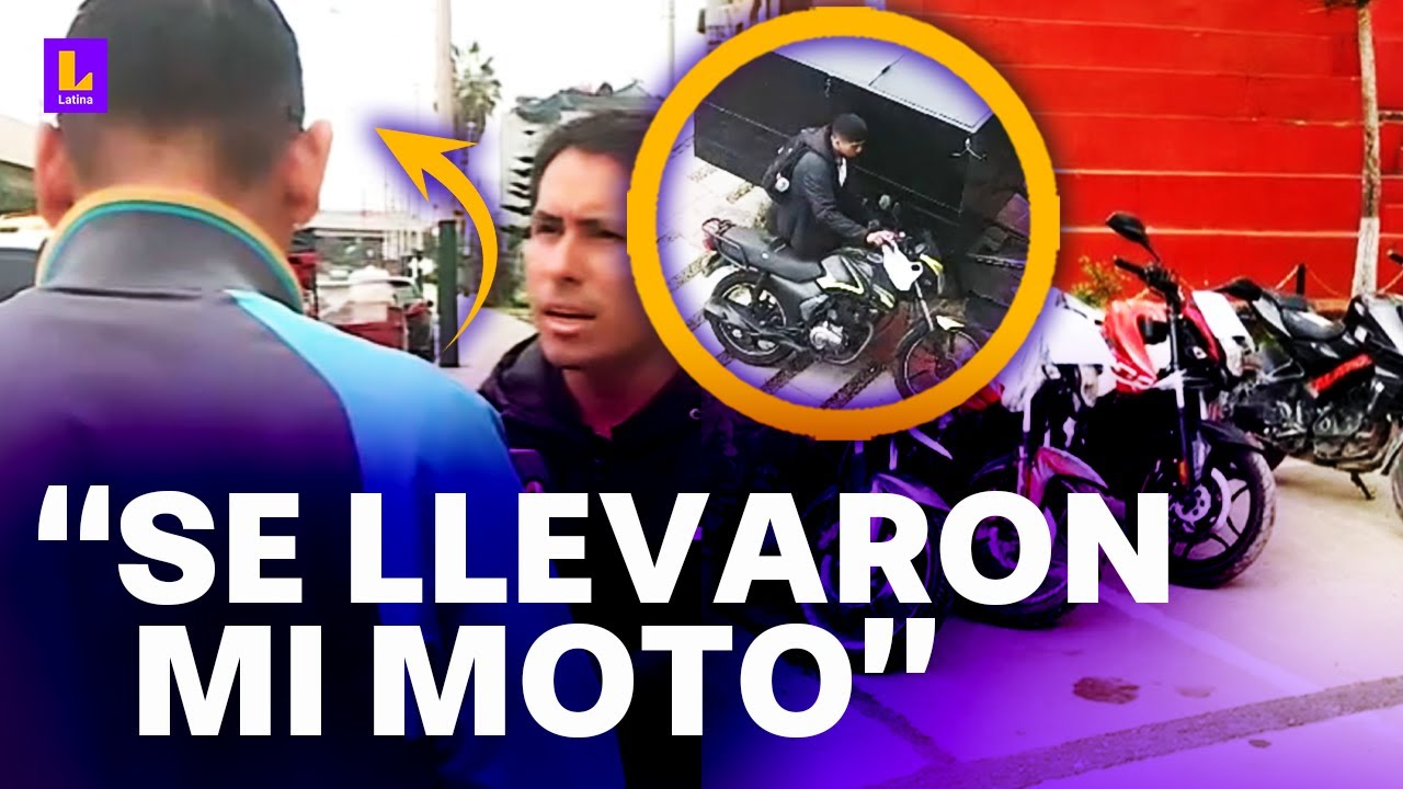 Delincuentes roban moto en La Victoria: 