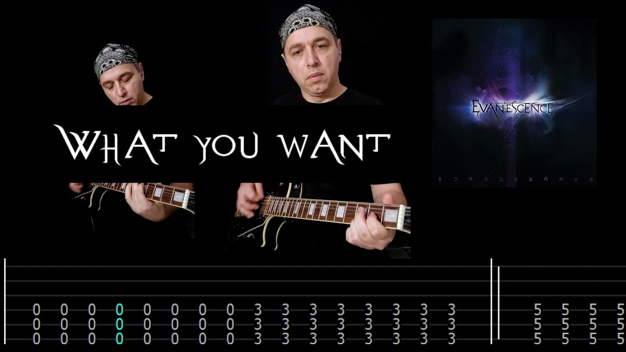 Evanescence - What You Want Guitar Cover with TAB