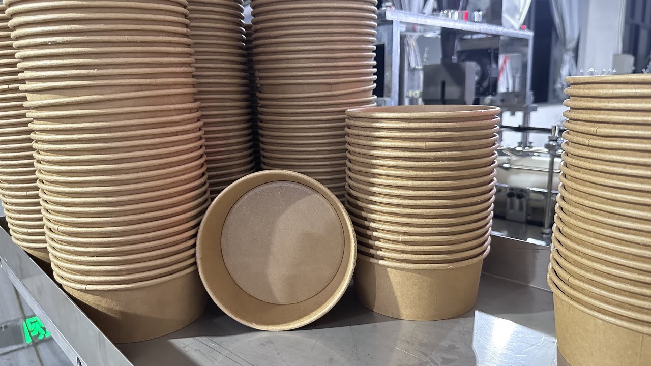 Fully Disposable Salad Kraft Paper Bowl Making Machine