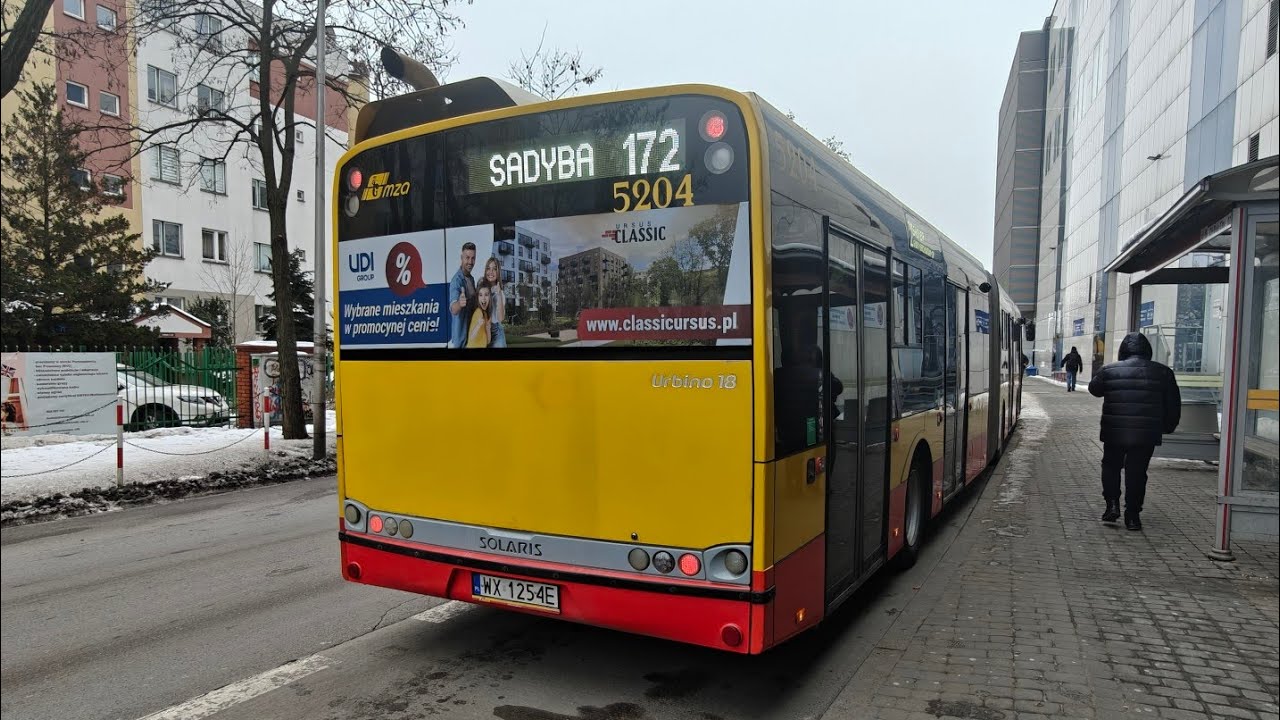 Linia 172 - Solaris Urbino 18 III #5204 ( MZA Warszawa )