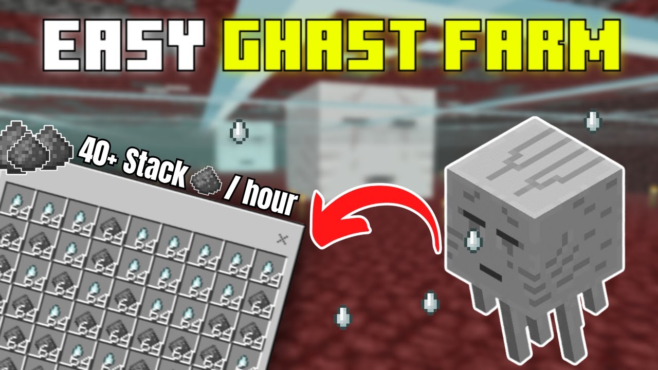 Easiest Ghast Farm Minecraft Bedrock 1.21 | 