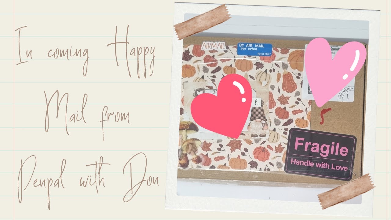 In coming happy mail from @PenpalwithDon