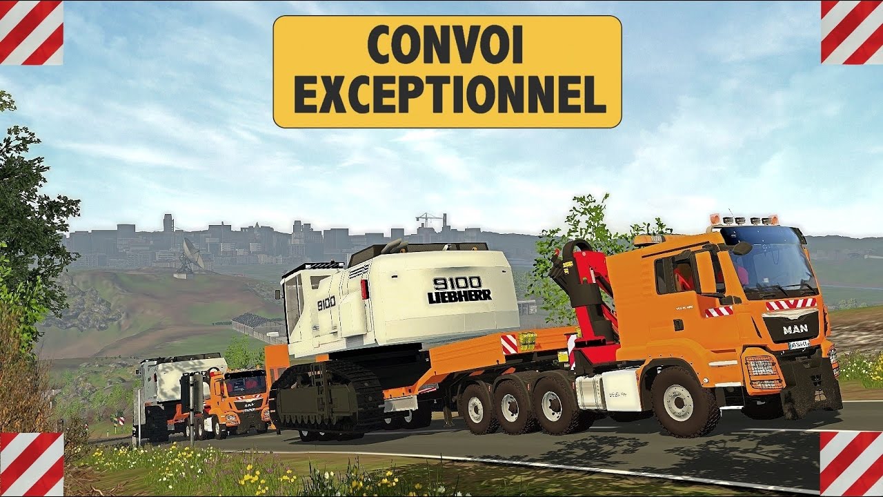 Farming Simulator 15 😎 100% Travaux Publics - Convoi Exceptionnel