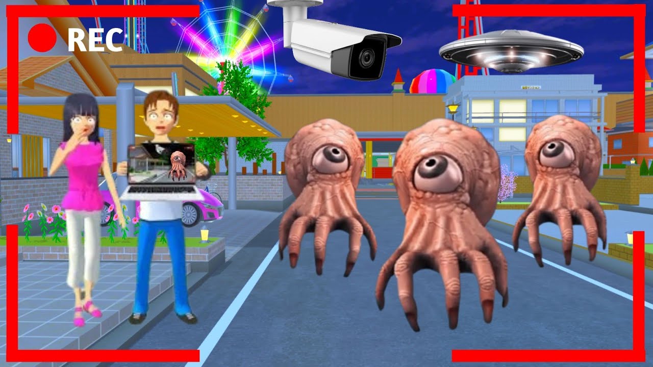 Yuta Mio Panik CCTV Merekam ANOMALI ALIEN BRAINROT Didepan Rumah 😱 | Sakura School Simulator 