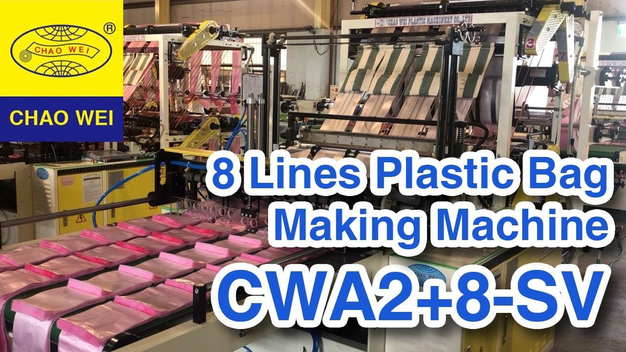 Máquina Bolseadora 8 Líneas Sello de Fondo | CHAO WEI: CWA2+8-SV