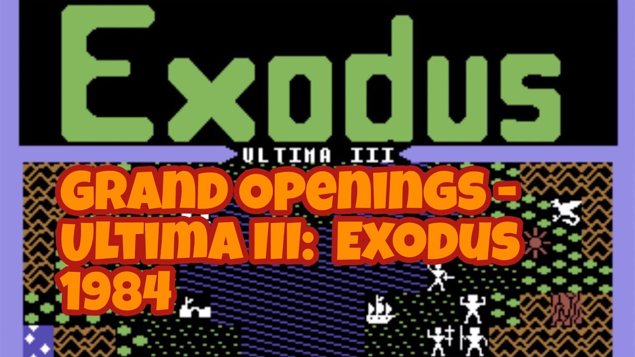 Ultima III: Exodus 1984 Full Intro and Music - Ultima RPG Game Series