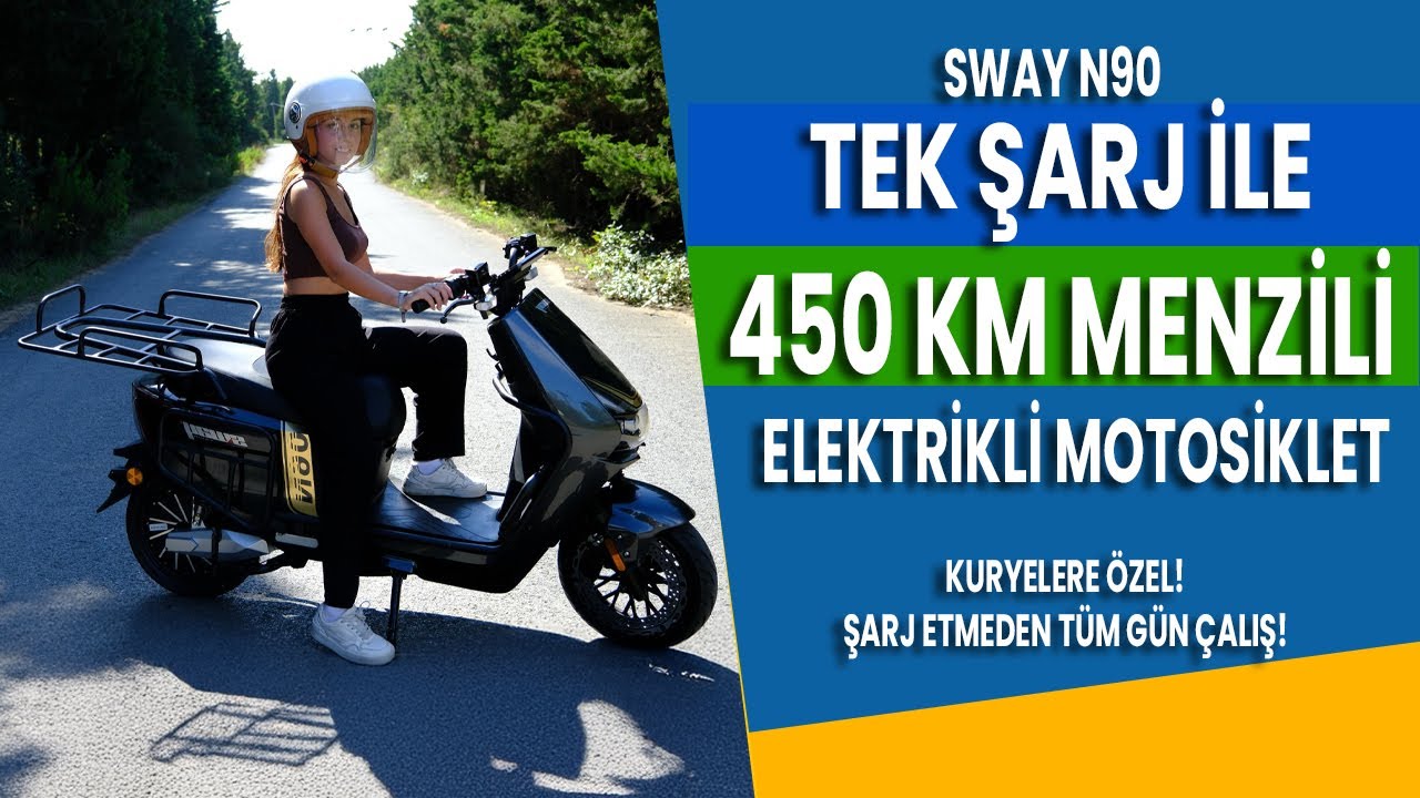 TEK ŞARJ İLE 450 KM MENZİL! ELEKTRİKLİ KURYE MOTORU ⚡ Sway N90