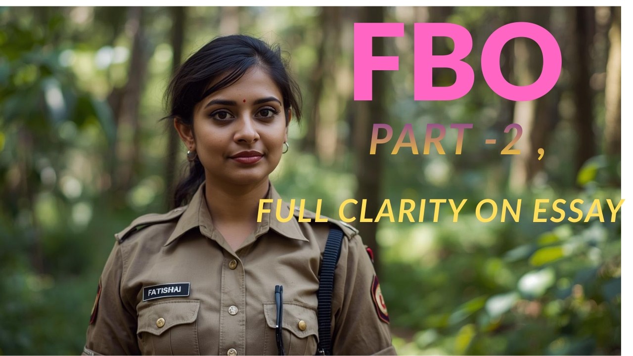PART-2-FBO ,  @ how to write an essay for beginners.......FBO,GROUP-2,S.I.Aspirants must watch...