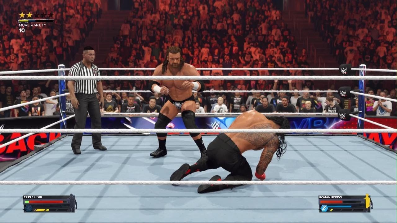 Triple H vs. Roman Reigns WWE 2K24 #wwe #wwe2k24 