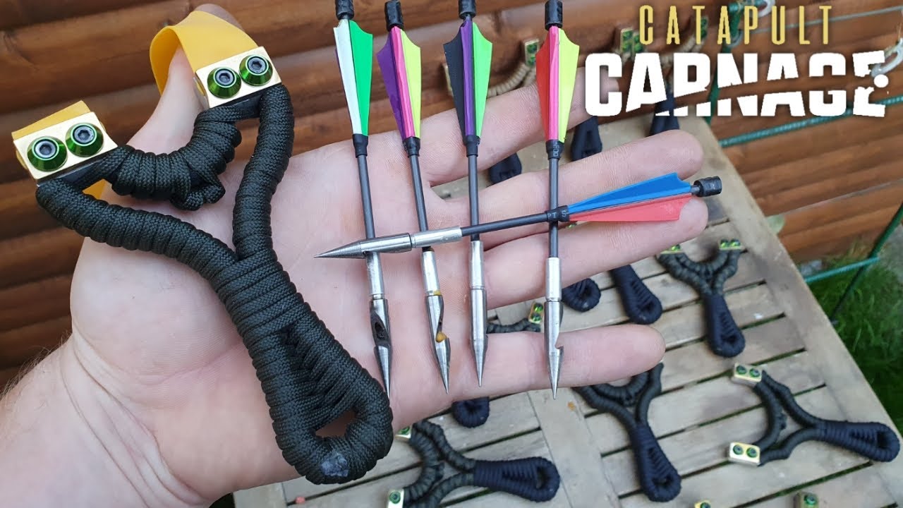 Как я стреляю дротиками из рогатки