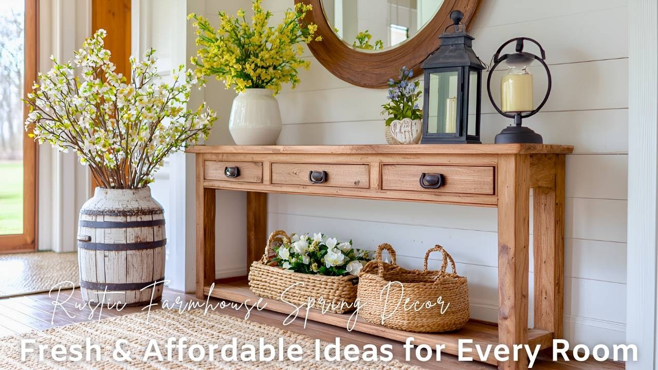 Spring Farmhouse Decor: Timeless Elegance Meets Rustic Charm for a Cozy, Chic Home