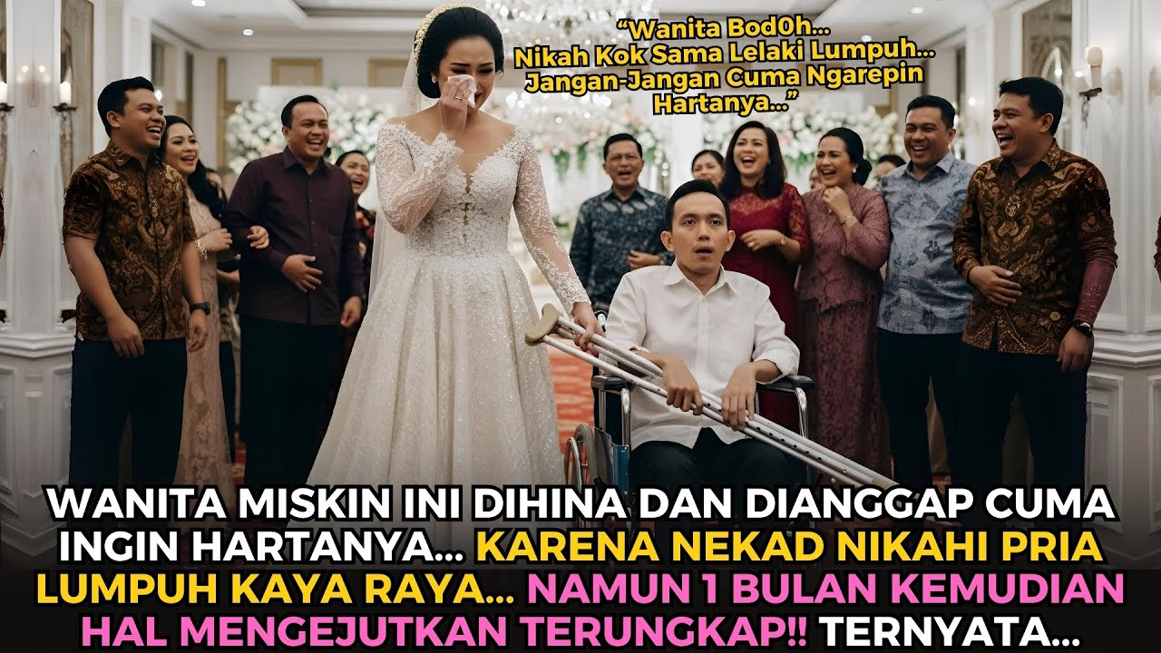 Dihina Nikahi Lelaki Lumpuh… 1 Bulan Kemudian Wanita Miskin Ini Bikin Semua Terdiam