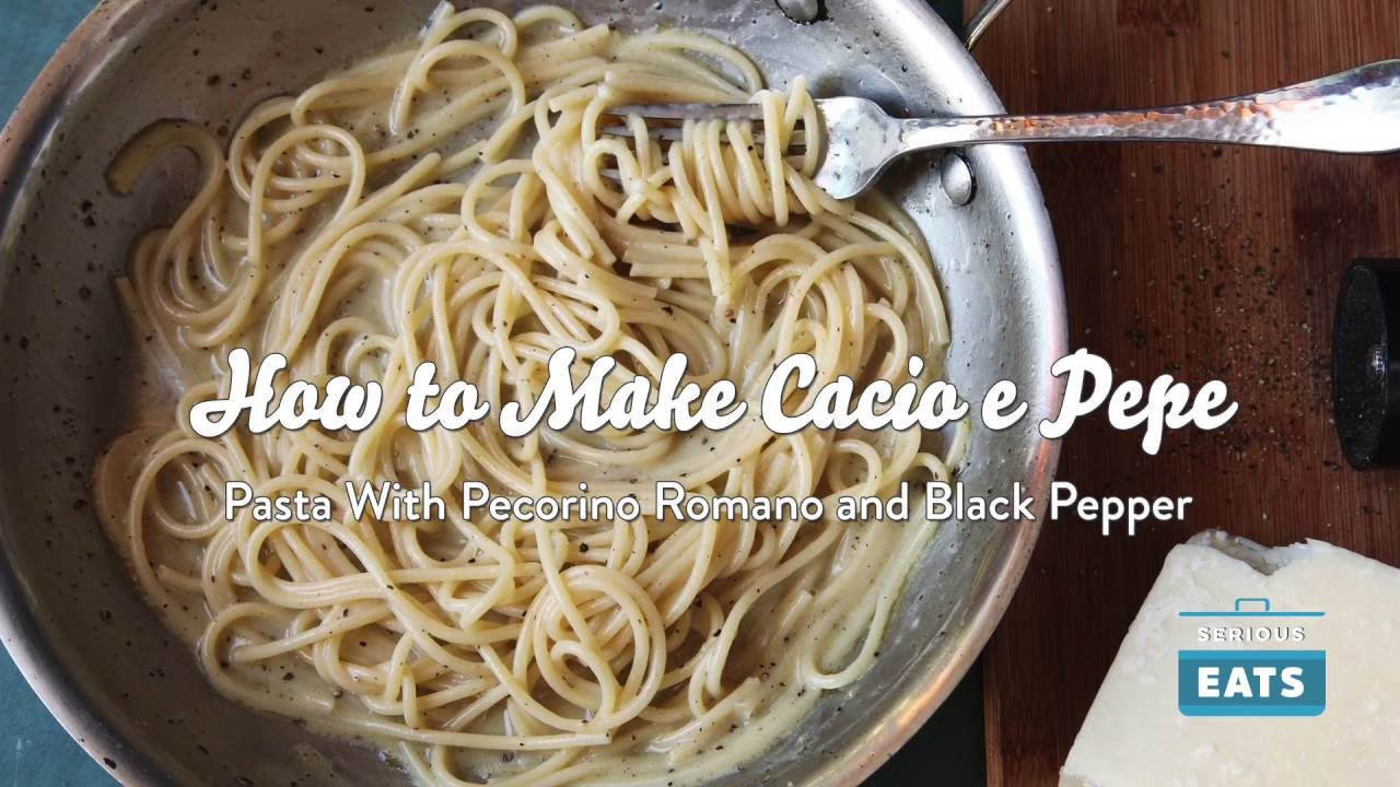 Как приготовить Cacio e Pepe (паста с сыром и черным перцем)