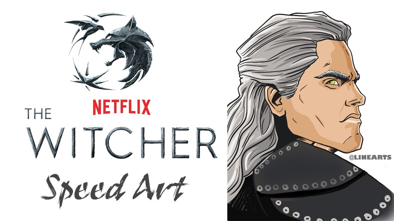 Drawing The Witcher | Geralt of Rivia | Henry Cavill | Speed Art | How to Draw