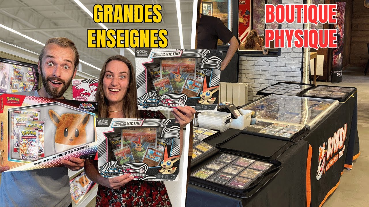 BOUTIQUE POKEMON vs GRANDES ENSEIGNES ! Qui aura les MEILLEURS ITEMS ?! (restock)