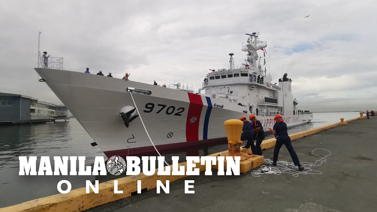 BRP Melchora Aquino arrives at the Philippine Coast Guard’s HQ in Port Area, Manila
