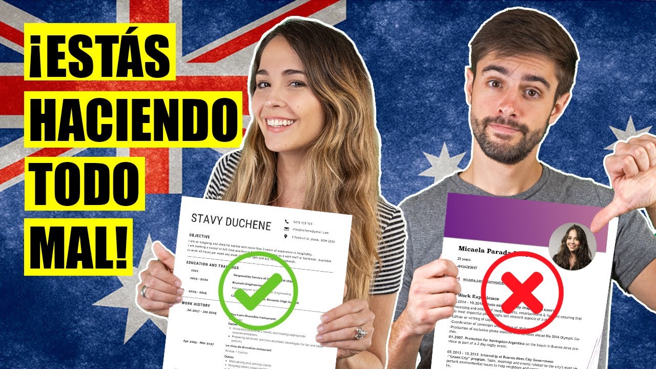 Cómo hacer un CURRÍCULUM para AUSTRALIA 🇦🇺🦘 (Template gratis!!!) 🔍