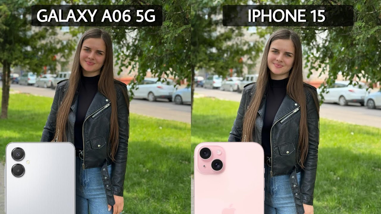 Сравнение камер Samsung Galaxy A06 5G и iPhone 15