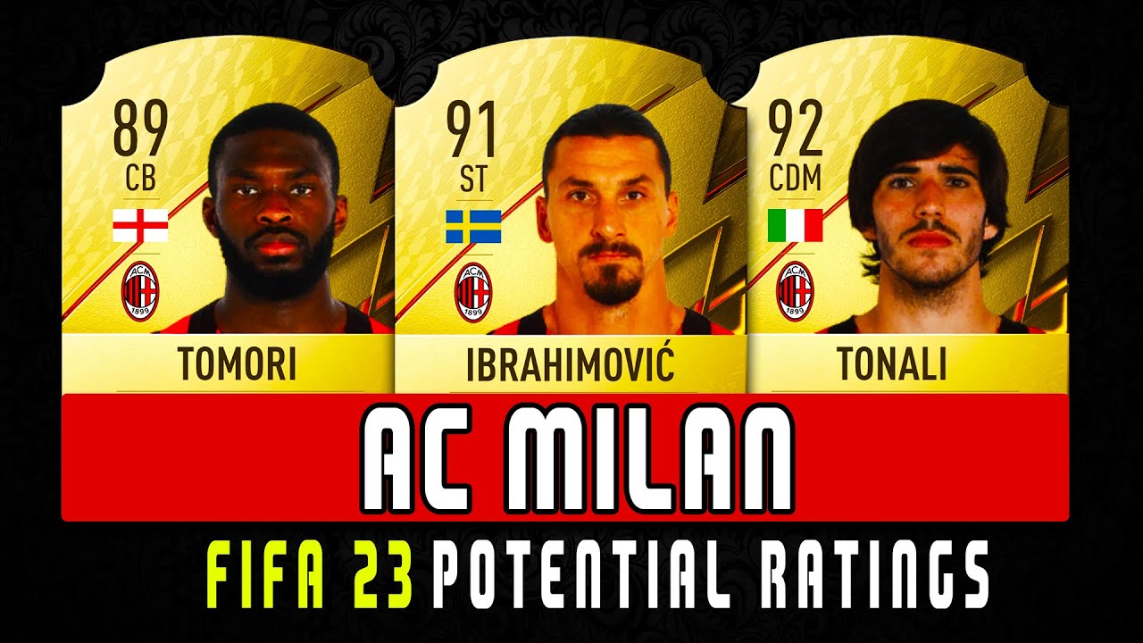 FIFA 23 POTENIAL AC MILAN RATINGS!