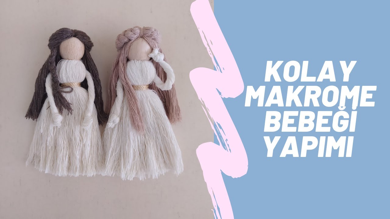 Makrome Kız Bebek Yapımı | Macrame Doll DIY