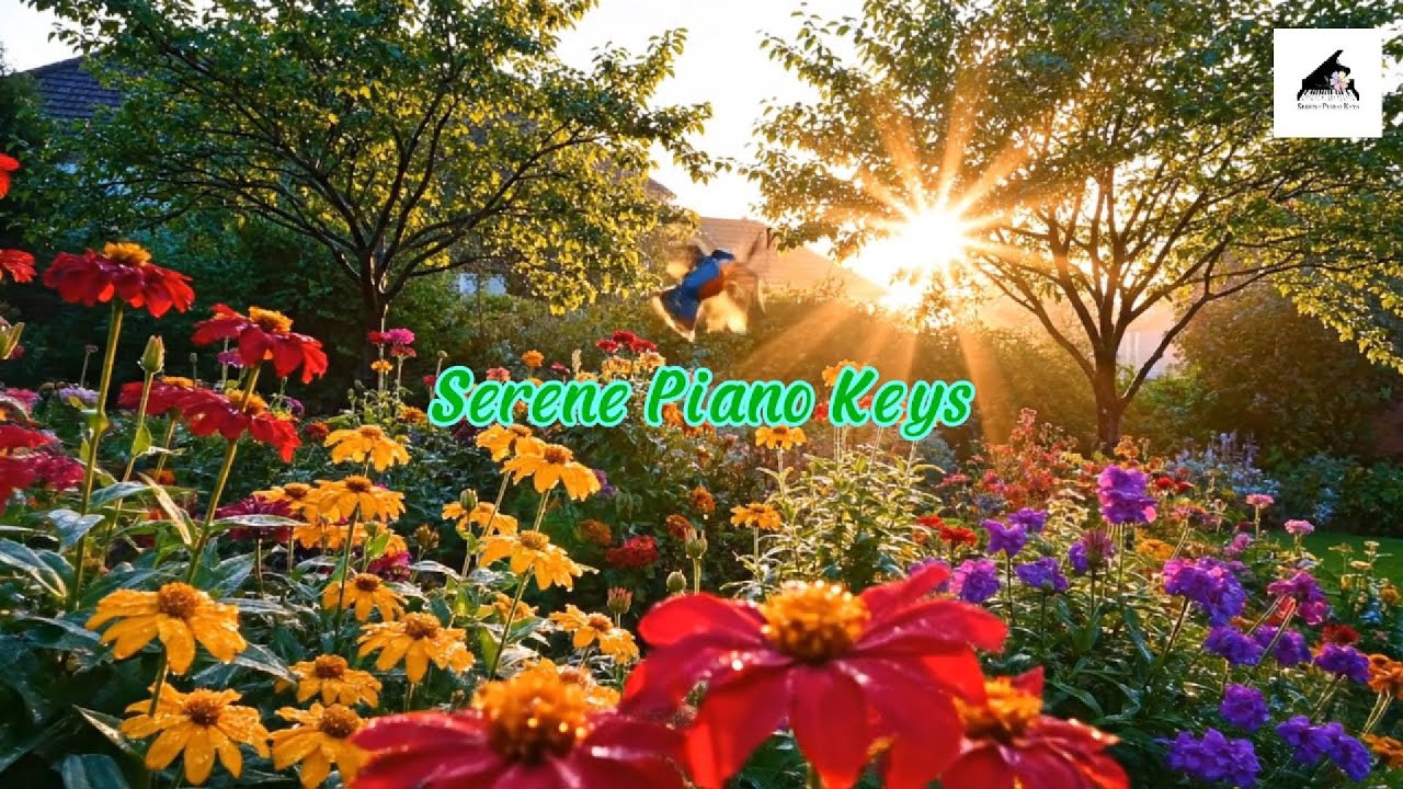 Serene piano keys calming ocean breeze piano notes for sleep
