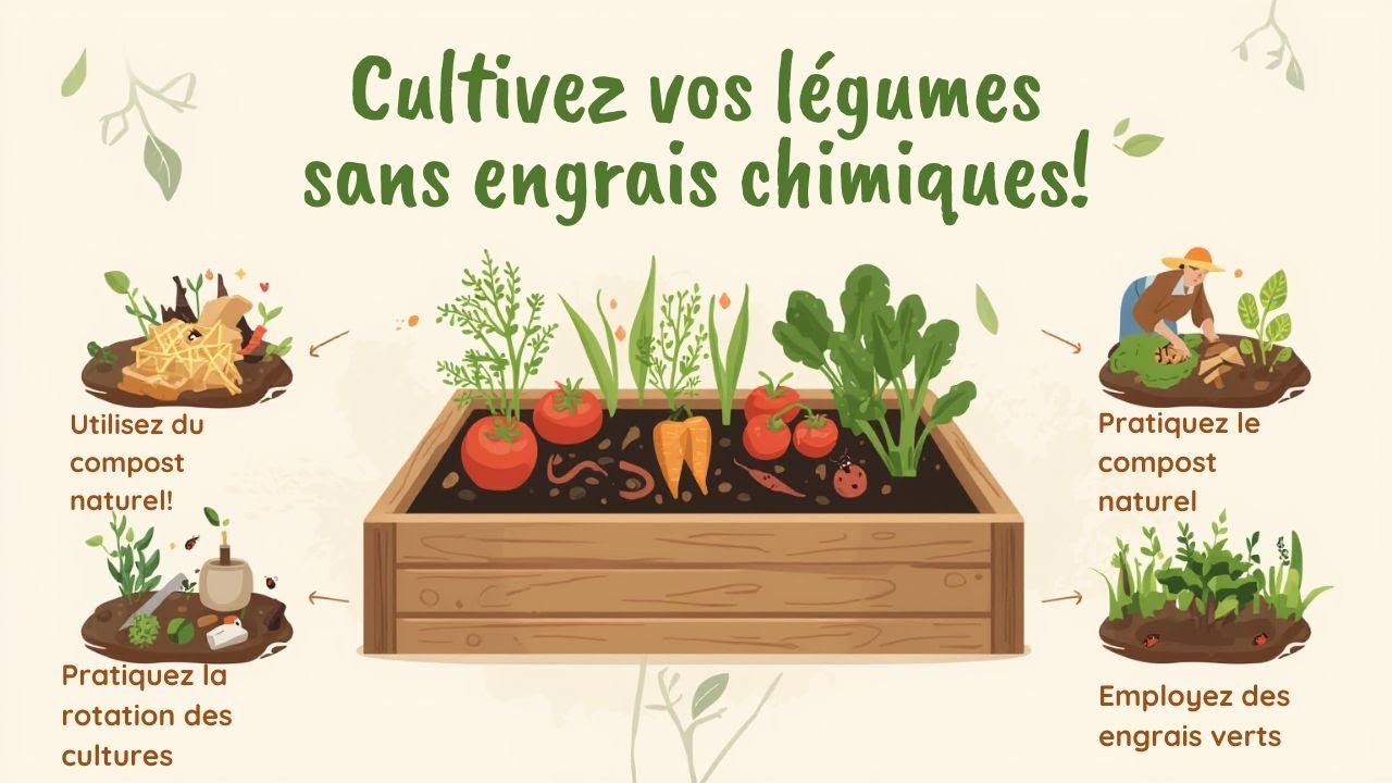 Comment avoir des légumes sans engrais chimiques ?