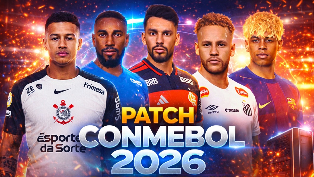 🔥 O MELHOR PATCH PARA PC FRACO! PES 2017 VERSÃO CONMEBOL 100% ATUALIZADO!!😱