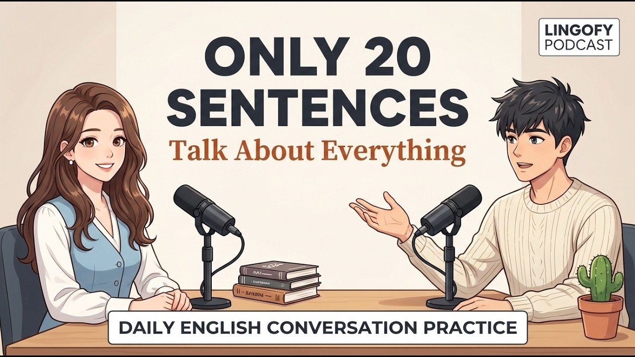 Talk About Your Full Day Using Only 20 Easy Sentences | English Podcast for Beginners (A1-A2 Level)