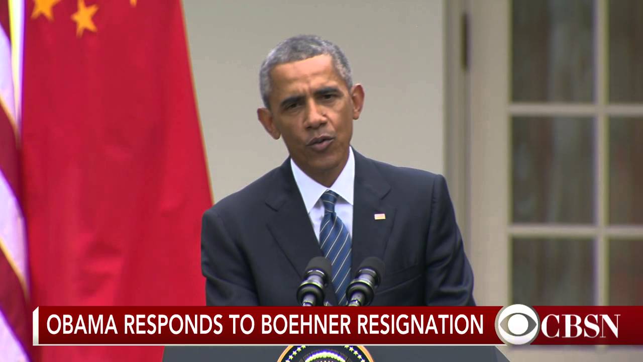 Obama surprised by John Boehner's resignation from Congress