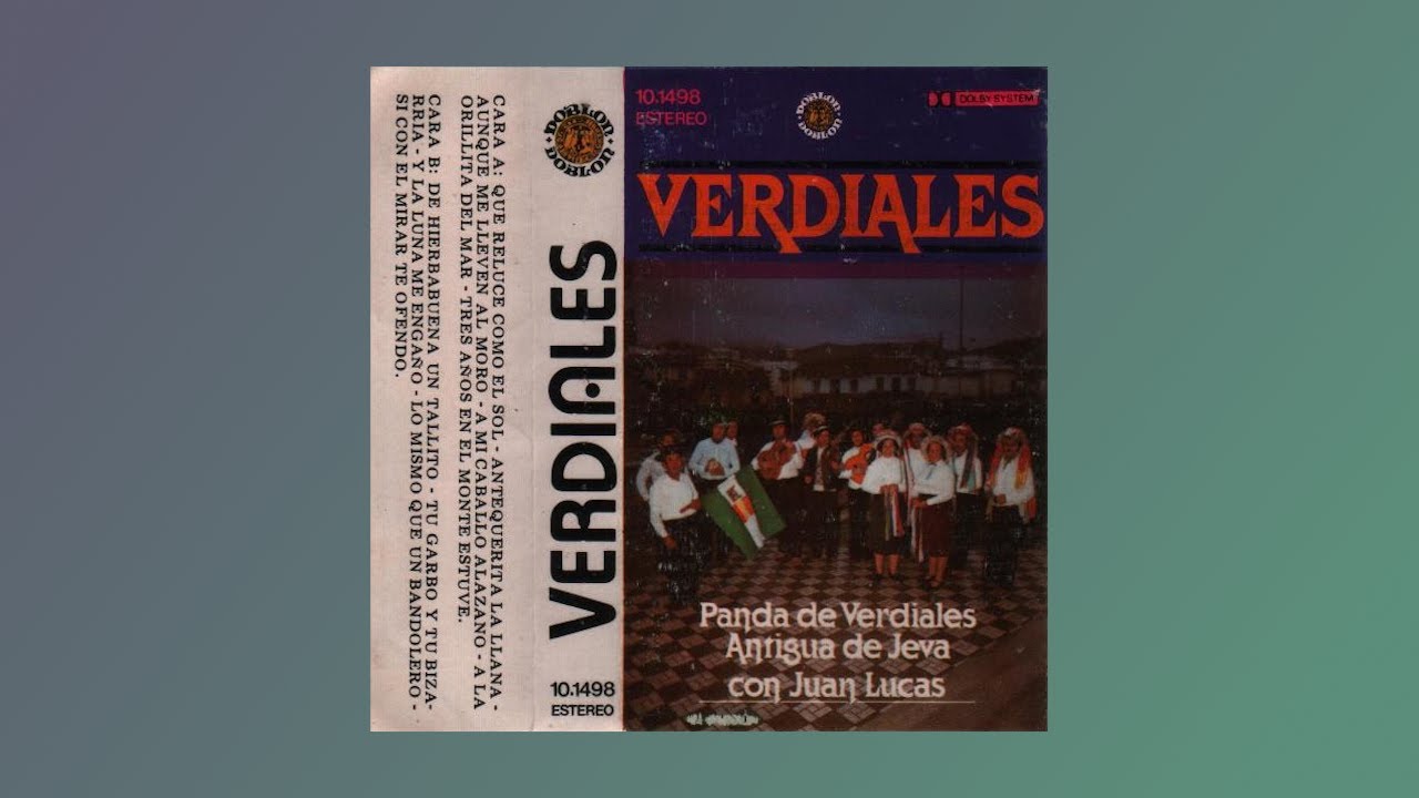 panda de VERDIALES antigua de JEVA con JUAN LUCAS  - 1980 -  cassette completo