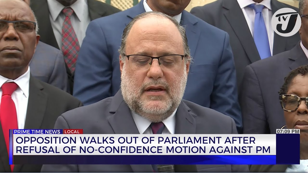 Opposition Walks out of Parliament After Refusal of No-confidence Motion Against PM | TVJ News