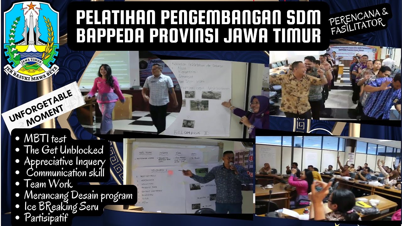 Pelatihan Pengembangan SDM perencana dan Fasilitator Perencanaan Pembangunan Jawa Timur