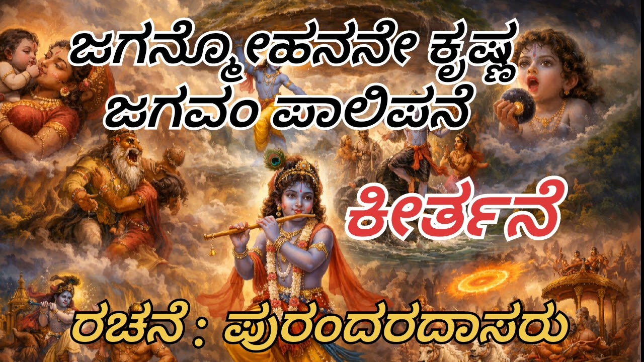 ಜಗನ್ಮೋಹನನೇ ಕೃಷ್ಣ ಜಗವಂ ಪಾಲಿಪನೆ | ಕೀರ್ತನೆ | ರಚನೆ - ಪುರಂದರದಾಸರು 